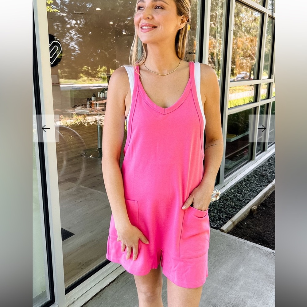Silver Icing Shorts Romper